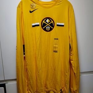 Denver Nuggets Nike Dri-FIT Yellow Athletic Tee